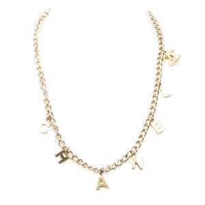 Chanel Logo Letter Chain Necklace